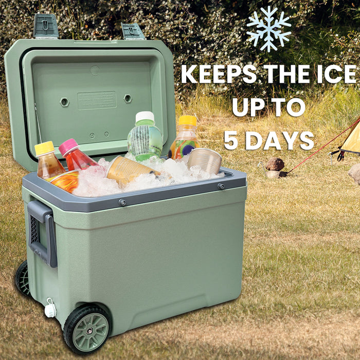 45L Ice Chest Box Cooler Insulated Portable - Keeps Ice for up to 5 Day