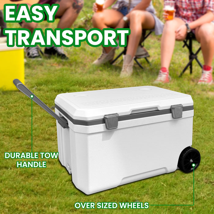 70L Ice Chest Box Cooler Insulated Portable - Keeps Ice for up to 5 Day