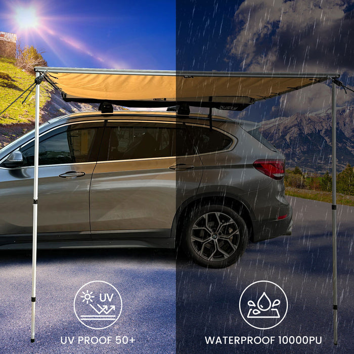 8.2X6.5ft Foldable Vehicle Awning - JustV - 