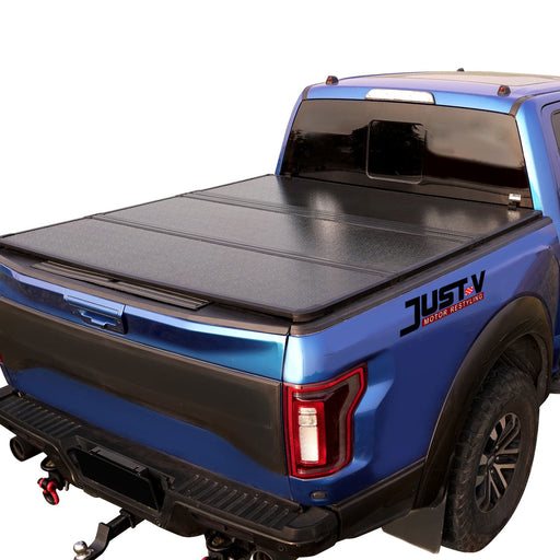 5.8Ft Hard Tri-Fold Tonneau Cover For Chevrolet Silverado/GMC Sierra 2019-2023 - JustV - 