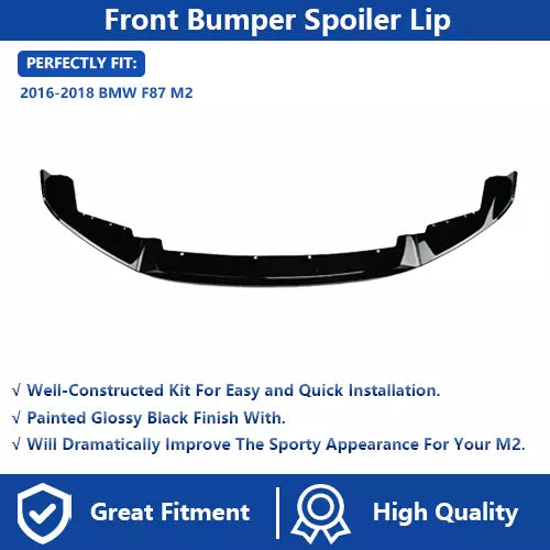 CS Style Front Bumper Lip For BMW F87 M2 2016-2021