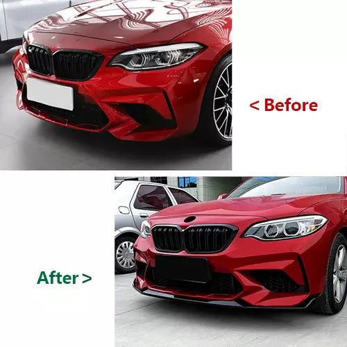 CS Style Front Bumper Lip For BMW F87 M2 2016-2021