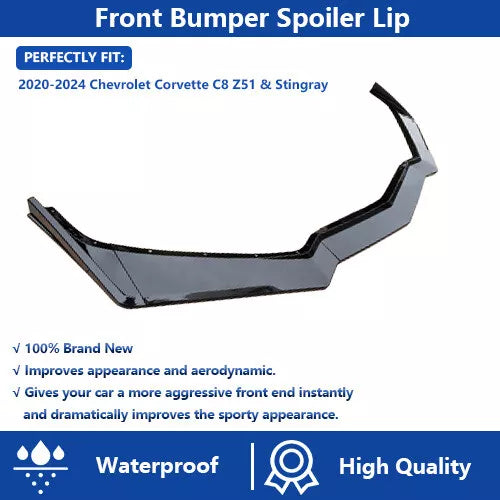 Front Bumper Lip For Chevry Corvette C8 2020-2024