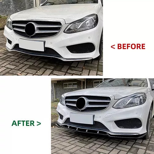 Front Bumper Lip For Benz E Class W212 Sport 2013-2015