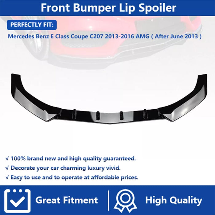 3x Front Bumper Lip For Mercedes Benz E Coupe C207 2013-2016