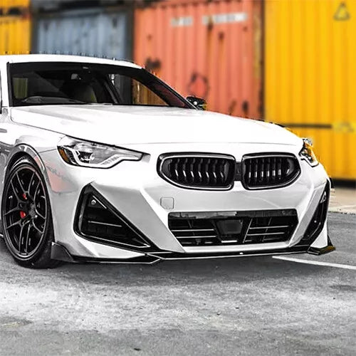 Front Bumper Lip For BMW 2 Series G42 M235i M240i 220i 2022-2024