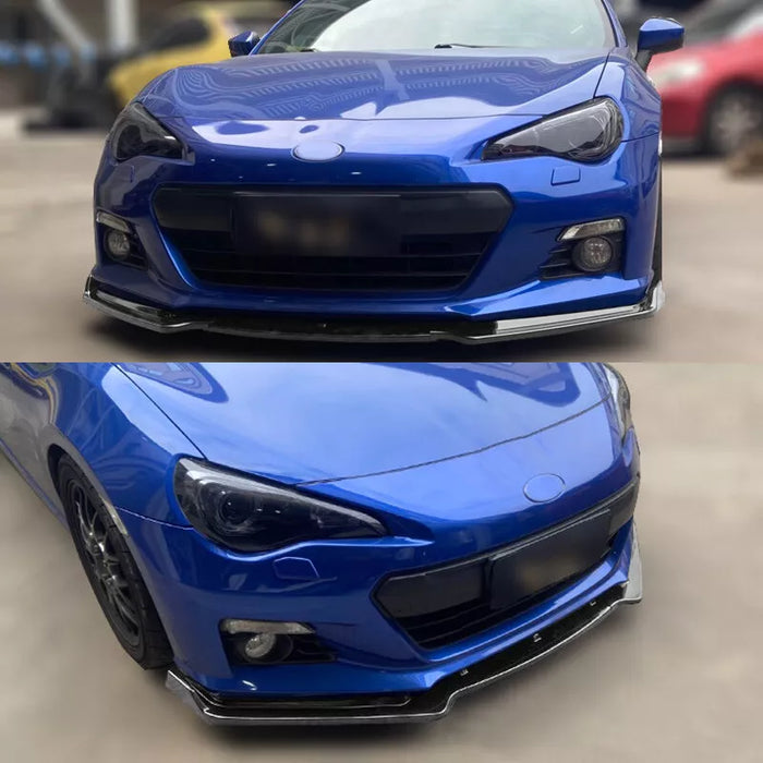 Carbon Look Front Bumper Lip For Subaru BRZ 2013-2016