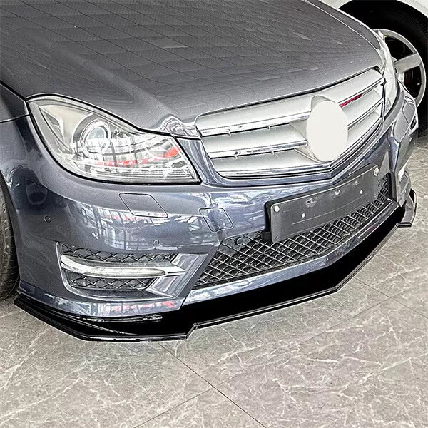 Front Spoiler Lip For Benz C Class W204 S204 AMG Line 2011-2014