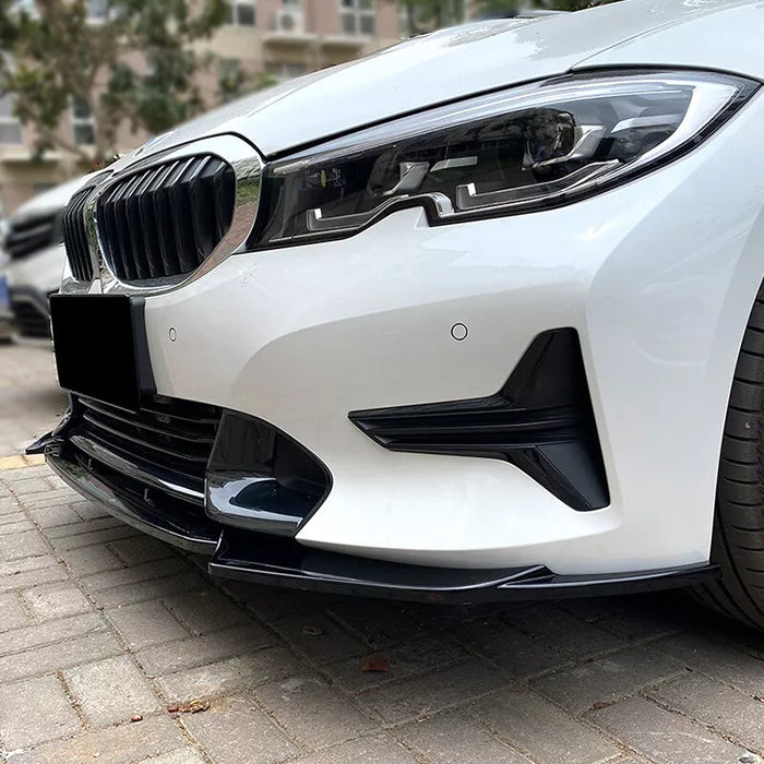 Front Bumper Lip Spiltter For BMW 3 Series G20 G21 2019-2021