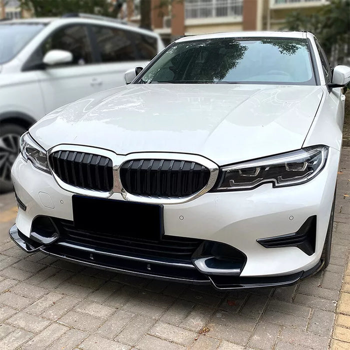 Front Bumper Lip Spiltter For BMW 3 Series G20 G21 2019-2021