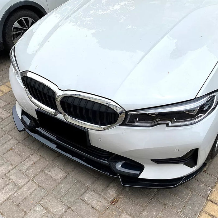 Front Bumper Lip Spiltter For BMW 3 Series G20 G21 2019-2021