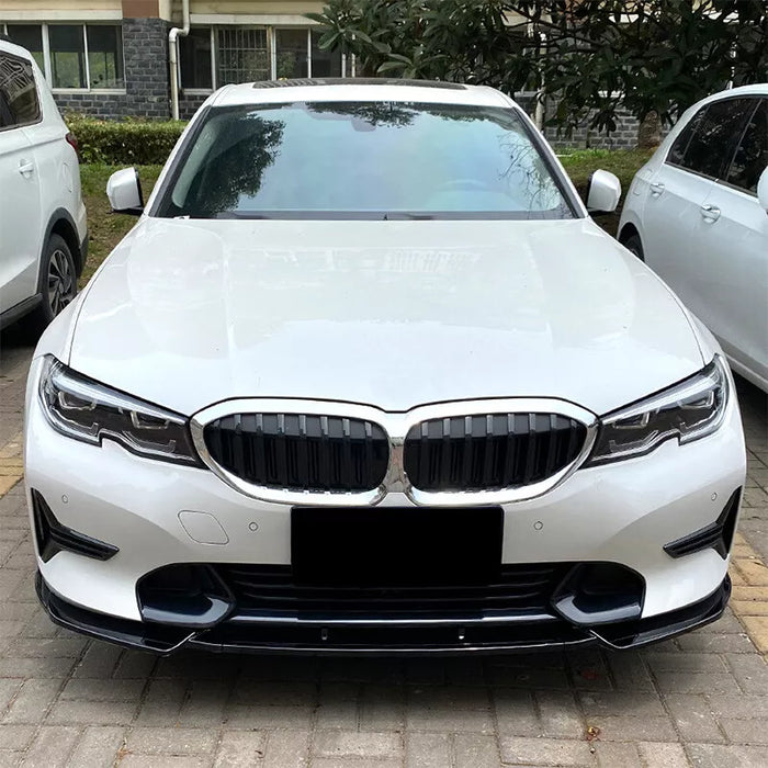 Front Bumper Lip Spiltter For BMW 3 Series G20 G21 2019-2021