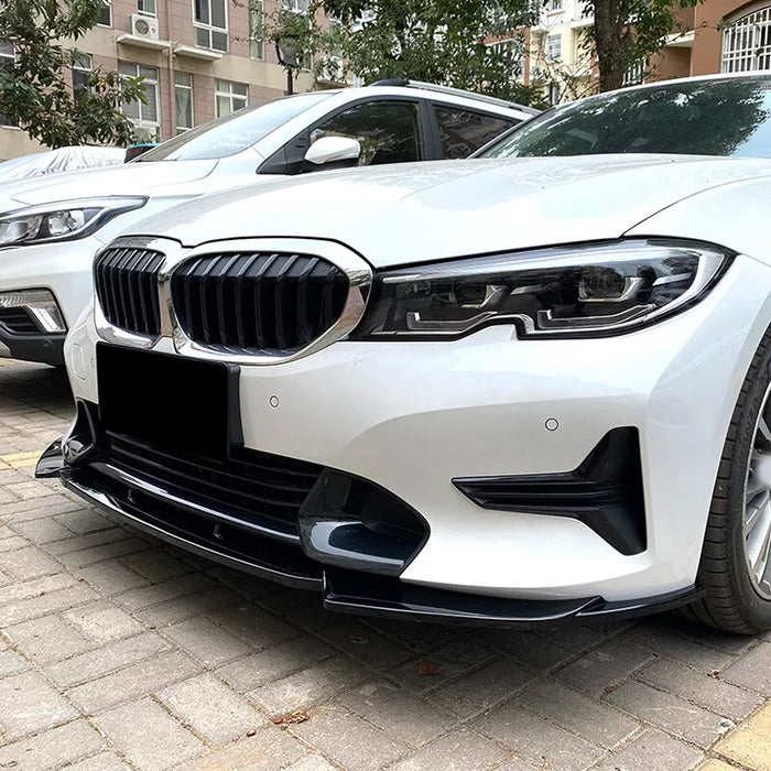 Front Bumper Lip Spiltter For BMW 3 Series G20 G21 2019-2021