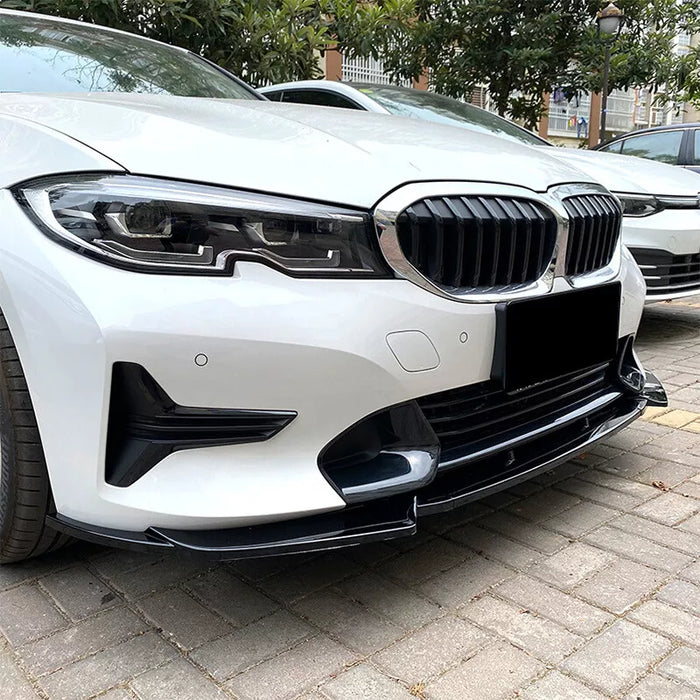 Front Bumper Lip Spiltter For BMW 3 Series G20 G21 2019-2021