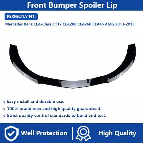 Front Bumper Lip For Benz CLA C117 CLA45 2013-2015