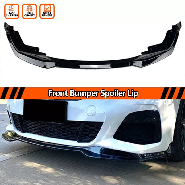 Gloss Black Front Bumper Lip For BMW 3-Series G20 330I M-Sport 2019-2022