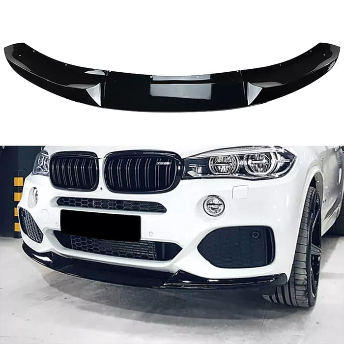 Front Bumper Lip For BMW X5 F15 M Sport Performance Style 2014-2018