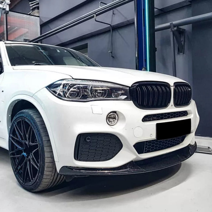 Front Bumper Lip For BMW X5 F15 M Sport Performance Style 2014-2018