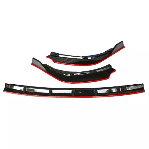 Black & Red Front Bumper Lip For Toyota Camry SE XSE 2021+