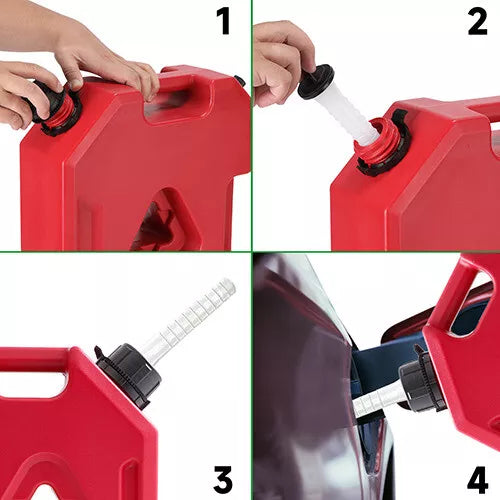 RED Durable 3 GALLON Gas Can