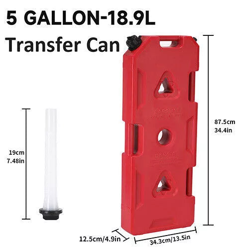 RED Durable 5 GALLON Gas Can